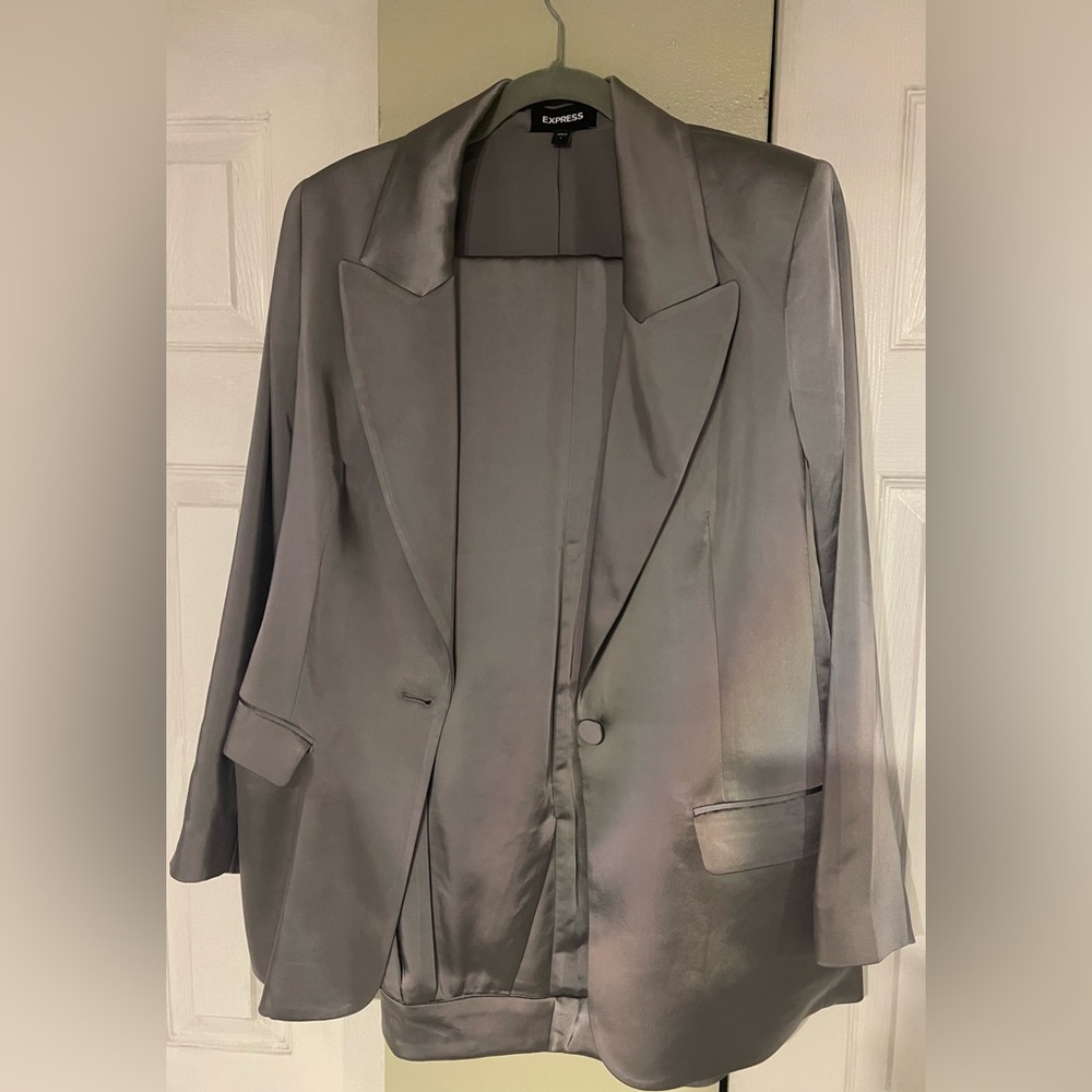 Express Women's Silver Blazer